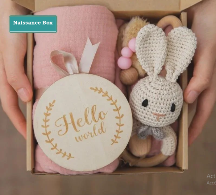 box Tendresse Lapin Rose
