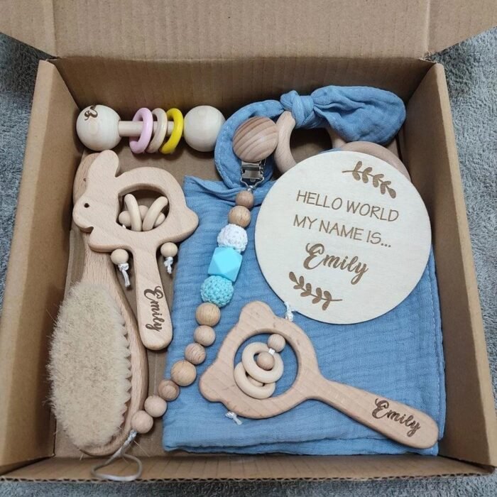Box personnalisée Bleue Tendresse